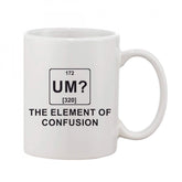 Printed ceramic coffee mug, white, 11oz - ideal gift for any occasion, can be used hot or cold (single piece)