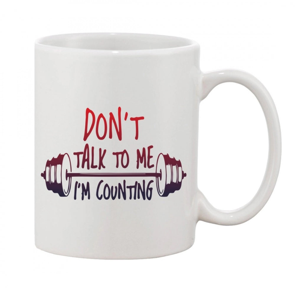 Printed ceramic coffee mug (white, 11oz) - ideal gift for any occasion, can be used hot or cold