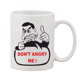 Printed ceramic coffee mug (white, 11oz), ideal gift for any occasion, can be used hot or cold