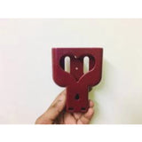 Maroon heart-shaped charging holder (pack of 2), universal wall mounted phone holder for all types of mobile phones, stable during vibration conditions