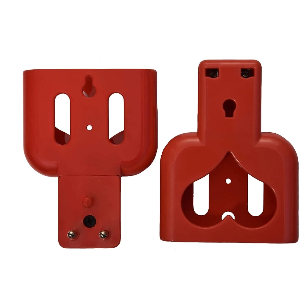 Maroon heart-shaped charging holder (pack of 2), universal wall-mounted phone holder for all devices, stable during vibration