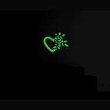 Green vinyl peel-and-stick radium wall decor, calming & energy-efficient, 31x25cm