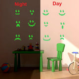 Green vinyl peel-and-stick radium wall decor, 59x36cm. Ideal for creating a calming, darkened kids' room environment