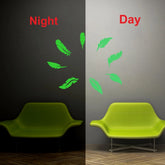 Green Leaf Radium Vinyl Peel-and-Stick wall decal, 56x45cm, enhances relaxing home decor