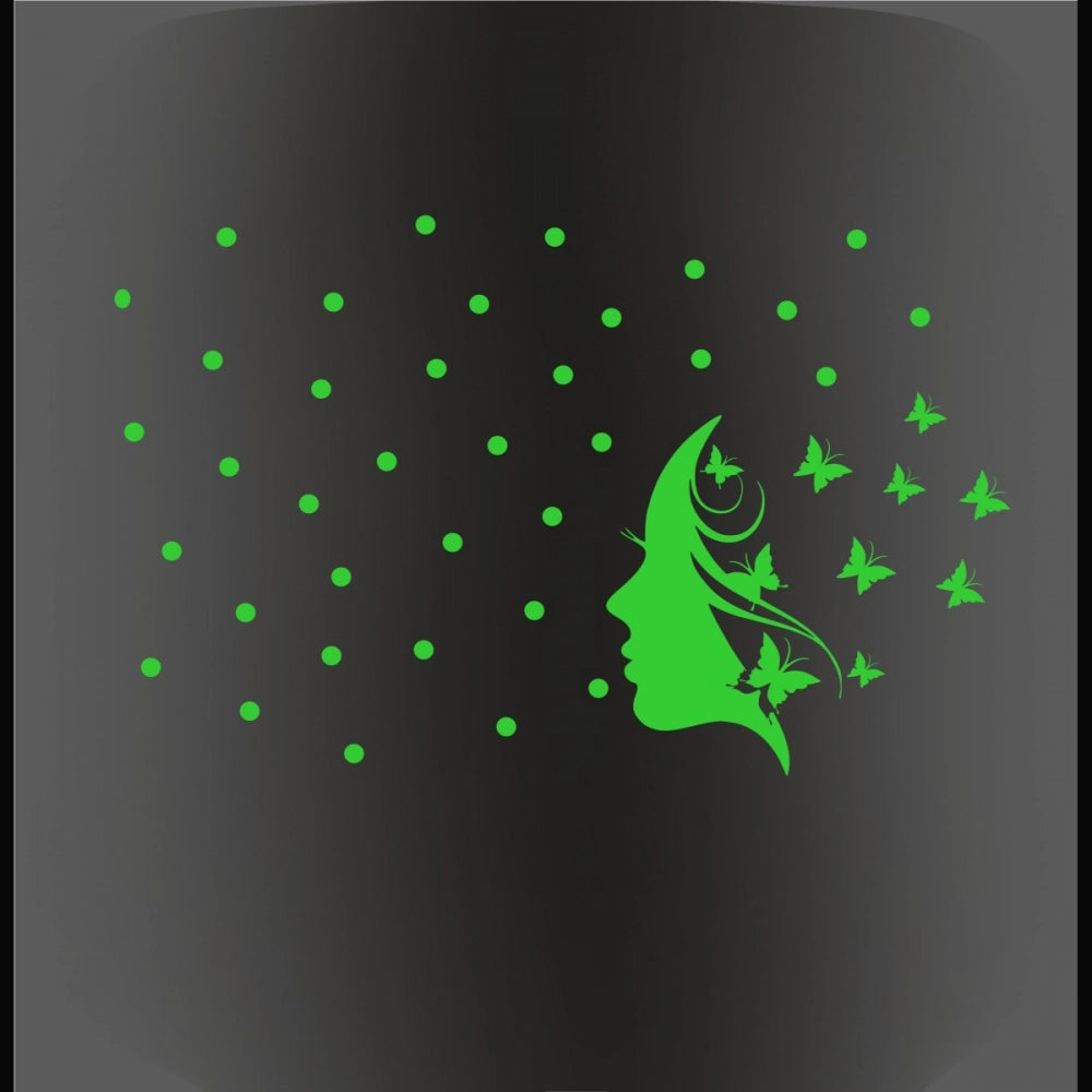 Green vinyl radium peel-and-stick wall decal, 62x39cm, for relaxing, calming space