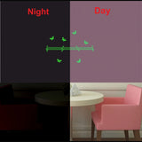 Green vinyl peel-and-stick radium wall sticker (66x45cm), decorative and calming for dark spaces