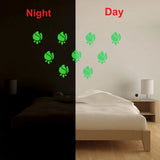 Green vinyl peel-and-stick radium wall sticker (56x31cm), calming decor for a peaceful sleep environment