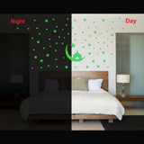 Green vinyl peel-and-stick radium wall decal, 82x34cm size, energy-efficient decor for calm ambience
