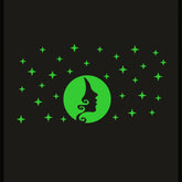 Green vinyl peel-and-stick wall decal, measuring 61x30cm. Relaxing and calming radium sticker for a dark room