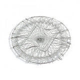 Assorted stainless steel foldable strainer chef basket for easy kitchen storage and multi-use