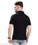 Blue cotton blend men's polo shirt, regular fit, printed design, available in sizes S-XXL