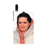 Printed hard mobile case for all phones, lightweight with Sonia Gandhi design, protects from scratches and chips