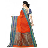 Fanta Kota Doria cotton blend saree with blouse, 5-6 meters length for casual and festive wear on model