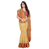Beige Kota Doria cotton woven Butta saree with blouse (5-6 mtrs), casual & festive wear for women
