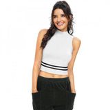 White polyester knit western wear top, ideal for casual wear