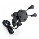 Assorted multifunctional bike phone holder, adjustable 360-degree mount for phones and charging on the go, featuring attached artificial flowers