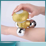 Assorted mushroom-shaped USB hand massager, compact, ergonomic design for optimal massage effect