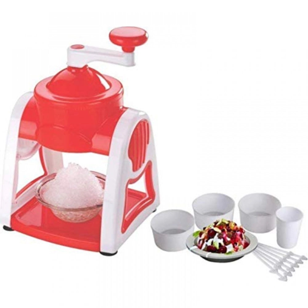 Assorted color plastic ICE Gola Maker Slush Maker with accessories, ideal for home use, dishwasher safe, and space-saving design