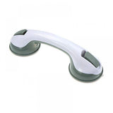 Assorted color strong suction cup hand grip for various surfaces, including tile, glass, acrylic, fiberglass, kitchen fridge, bathroom cabinet, tub. Portable, easy-install, no drilling required." (125 characters)