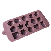 Assorted silicone dessert mold for chocolate, pudding, jelly, and cake making, multi-purpose and dishwasher safe