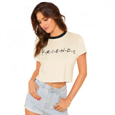 Cream cotton women's western wear T-shirt with printed design, suitable for machine wash or hand wash