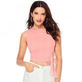 Peach solid-colored western wear top for women, 95% polyester & 5% spandex, suitable for machine wash or hand wash