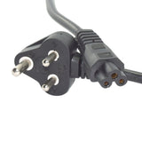 Supreme Quality 1.2 Meter 3Pin Power Cord for Laptop (Black)