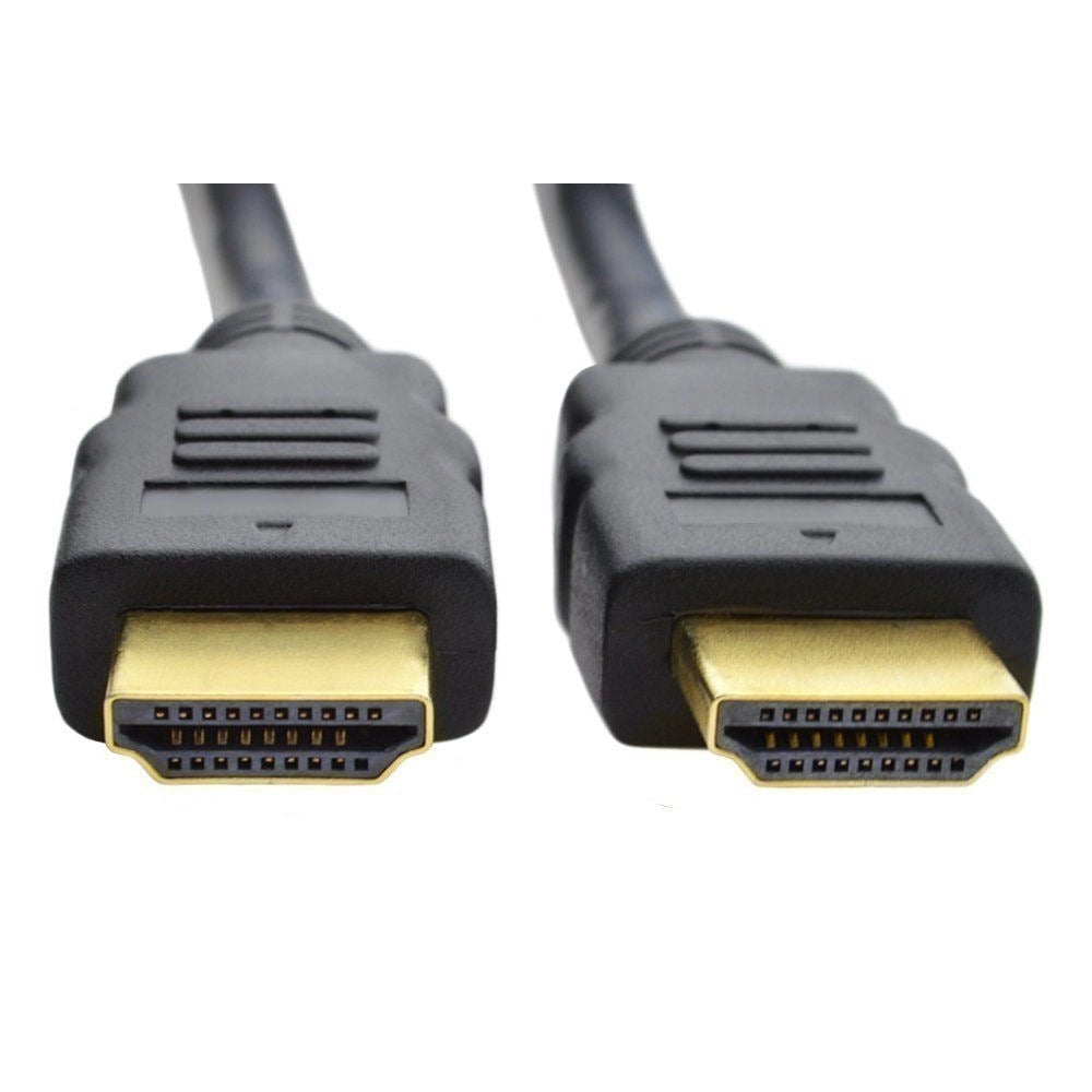 Black HDMI Cable (Male to Male) for 4K, High Speed 3D, Full HD 1080p devices, PVC protected for efficient data transfer