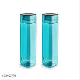 Multicolor plastic classic water bottles, pack of 2 for convenient hydration in daily life
