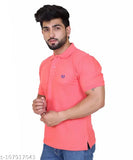 Cotton solid Men's T-shirt by Ogarti, short sleeves, printed design, Indian made