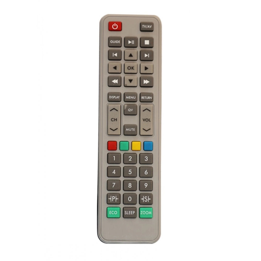Multi-colored LCD/LED remote V2Gg, ergonomic infrared design for Videocon TV, long range (30ft), Zinc Carbon battery