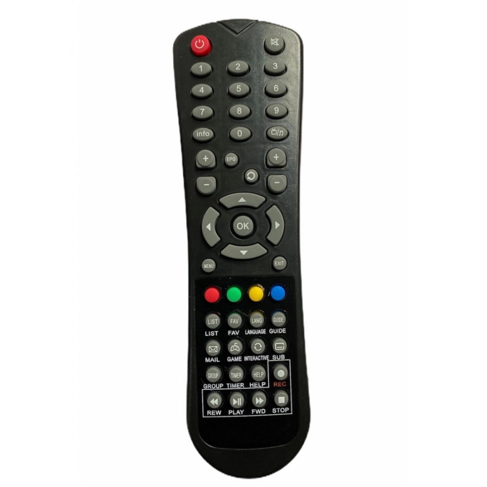 Multi color IR remote with recording, compatible Siti cable set top box, ergonomic design, long-range control for comfortable operation from sofa, divan, or bed