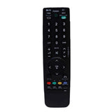 Multi-colored universal remote URC 69 for LG LCD/LED/Plasma TVs, ergonomic design with infrared connection, max range 30 feet