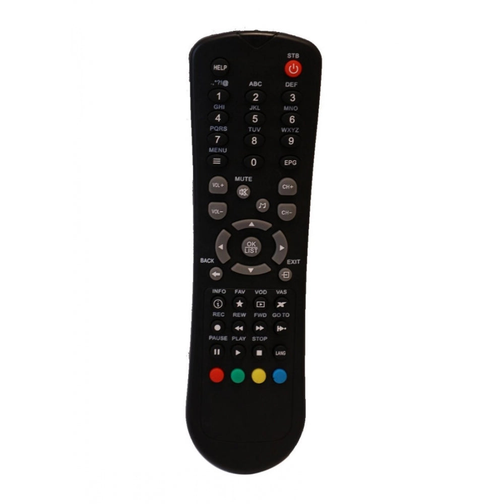 Multi color IR remote, compatible with Nxt Digital Set Top Box, long-range ergonomic design for comfortable use in room space