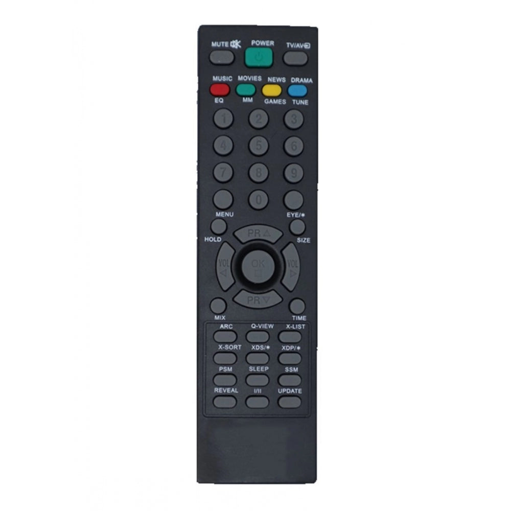Multi-colored LCD/LED/Plasma TV remote URC 39, infrared connection, long-range operation for LG models