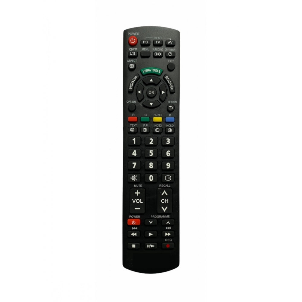 Multi-colored universal remote control, infrared, compatible with Videocon and Sansui LCD/LED TVs, long range of 30 feet