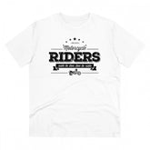 White PC Cotton Men's Bike Ride Design Half Sleeve T-Shirt (180GSM)