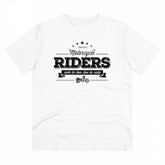 Men's PC Cotton Bike Ride Design Printed T Shirt (Color: White, Thread Count: 180GSM)
