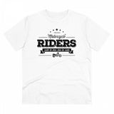 Men's PC Cotton Bike Ride Design Printed T Shirt (Color: White, Thread Count: 180GSM)