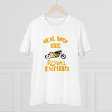 White PC Cotton Men's Bike Ride Design T-Shirt (Half Sleeve, 180GSM)