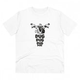 White PC Cotton Men's Bike Ride Design T-Shirt (Half Sleeve, 180GSM)