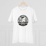 White PC Cotton Men's Bike Ride Design Half Sleeve T-Shirt (180GSM), casual wear for men