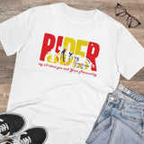 White PC Cotton men's bike ride design half-sleeve t-shirt (180GSM), casual wear