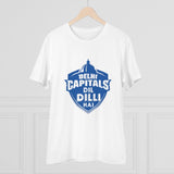 White PC cotton cricket design men's t-shirt with half sleeves, round neck, 180GSM thread count