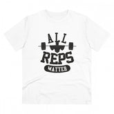 White PC Cotton Men's T-shirt with "All Reps Matter" print, 180GSM thread count - casual wear for men