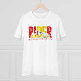 White PC cotton men's bike ride design half sleeve T-shirt (180GSM) - casual wear for active lifestyle