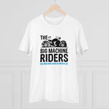 White PC Cotton Men's Bike Ride Design Half-Sleeve T-Shirt (180GSM), casual wear on model