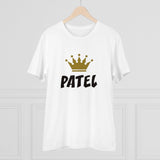 White PC Cotton Patel Printed Men's T-Shirt (Half Sleeve, Round Neck) - Casual wear
