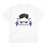 White PC Cotton Men's Cricket Design T-Shirt (Half sleeve, 180GSM) on casual outing