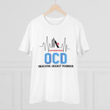 White PC Cotton Cricket Design Men's T-Shirt (Half sleeve, Round neck), 180GSM casual wear